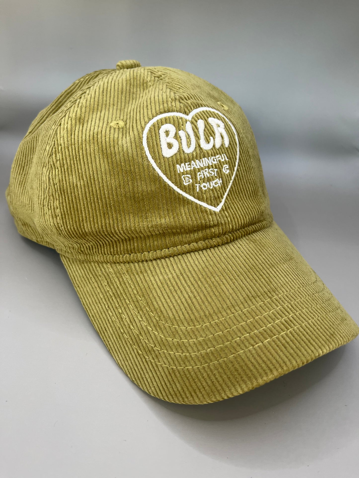 Casquette BULR velours kaki