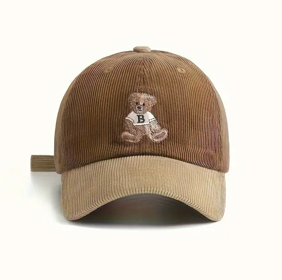 Casquette velours ourson